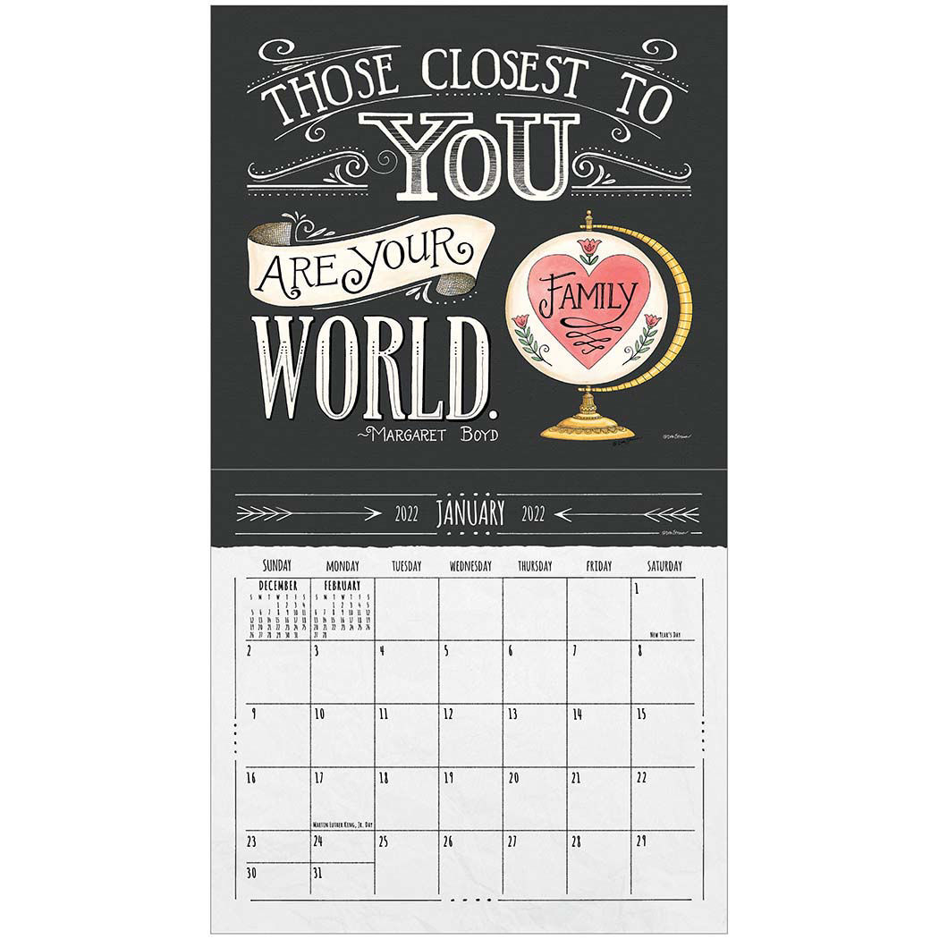 LEGACY Wall Calendar 2022 Family Matters by Deb Strain | Nextra Dianella