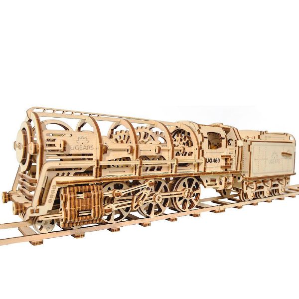 Picture of Ugears Locomotive & Tender & 45cm track