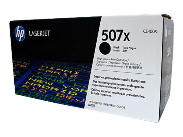 Picture of HP 507X Black Toner Cartridge - 11,000 pages