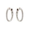 Picture of Sybella Jewellery Rhodium 20cm cz Hoop Earrings