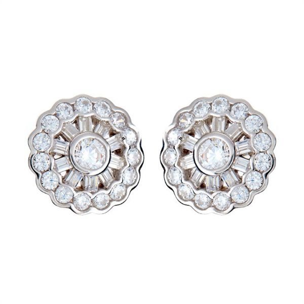 Picture of Sybella Jewellery Daisy Silver Stud Earrings.