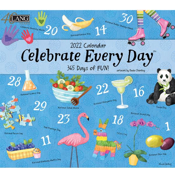 Picture of LANG Wall Calendar 2022 Celebrate Every Day by Paula Joorling