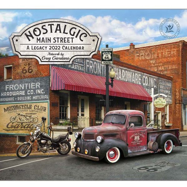 Picture of LEGACY Wall Calendar 2022 Nostalgic Main Street by Greg Giordano