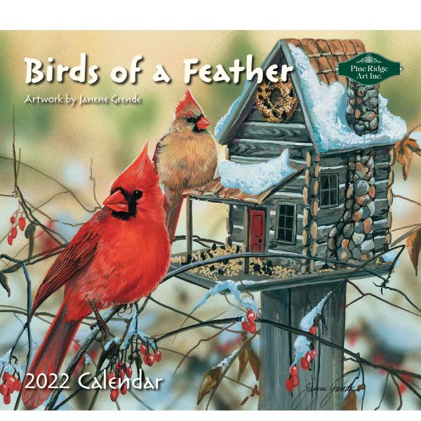Picture of PINE RIDGE Wall Calendar 2022 Birds of a Feather by Jane Grende