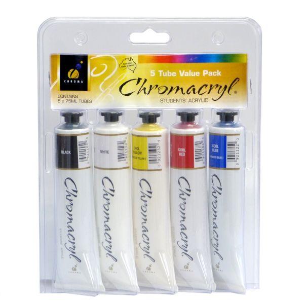 Picture of CHROMACRYL PAINT SET 5/75ml