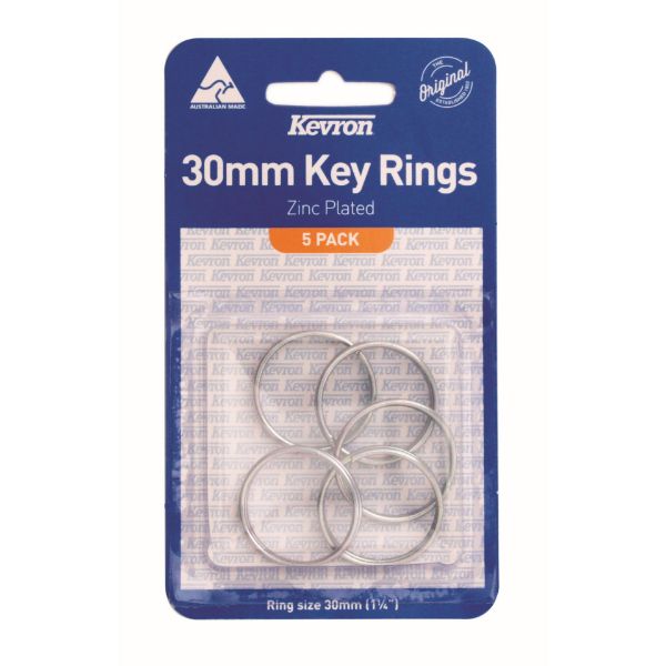 Picture of KEVRON ID1043 KEYRINGS 30X1.8MM PK5