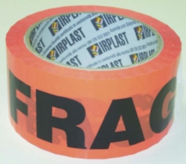 Picture of TAPE PACKAGING FLURO ORANGE FRAGILE 48MMX66M ROLL