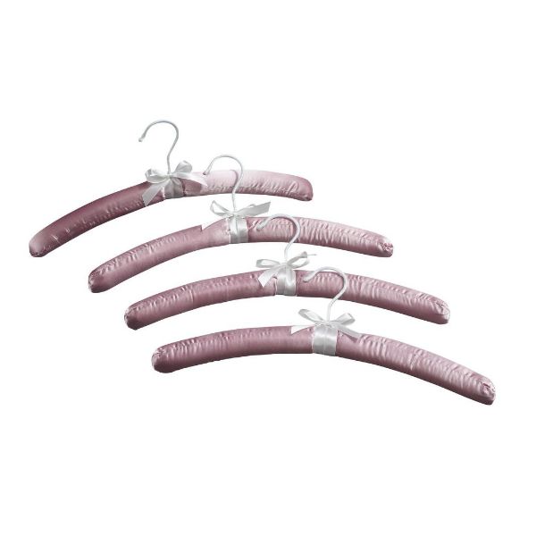 Picture of Coat Hanger - Padded Pink Satin