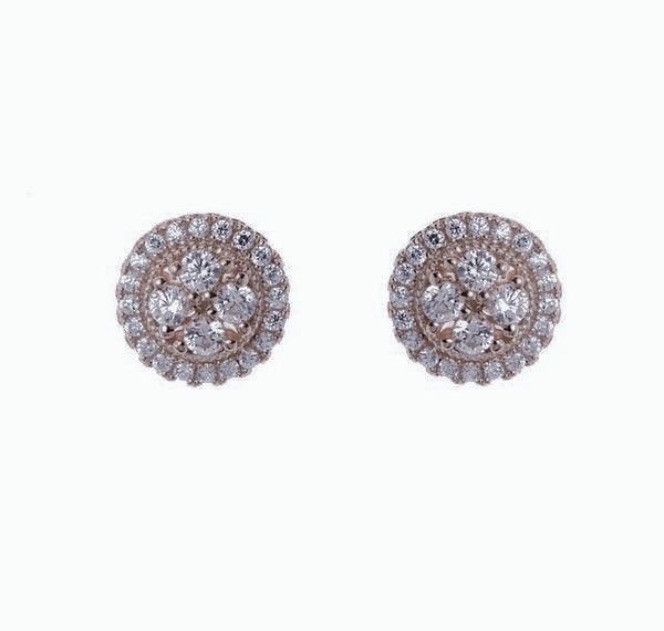 Picture of Sybella Jewellery Rhodium Stud Earrings