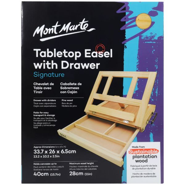 Picture of M.M. Table Easel w/Drawer - Pine