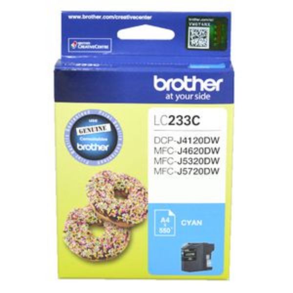 Picture of BROTHER LC - 233 CYAN INK CARTRIDGE