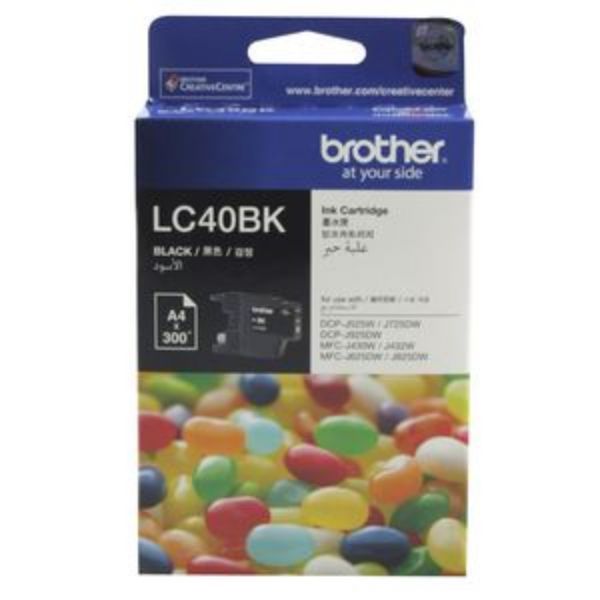 Picture of BROTHER LC-40 BLACK INK CARTRIDGE