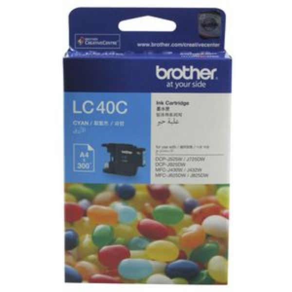 Picture of BROTHER LC-40 CYAN INK CARTRIDGE