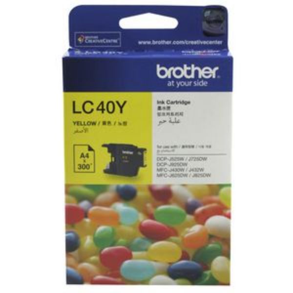 Picture of BROTHER LC-40 YELLOW INK CARTRIDGE