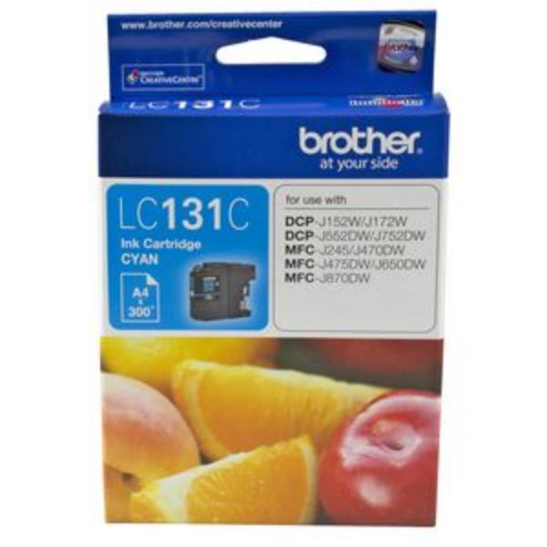 Picture of BROTHER LC-131 CYAN INK CARTRIDGE