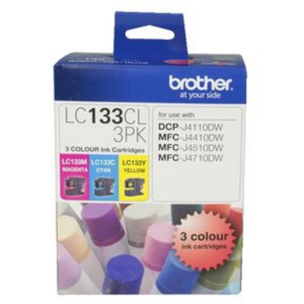 Picture of BROTHER LC-133 CMY COLOUR PACK