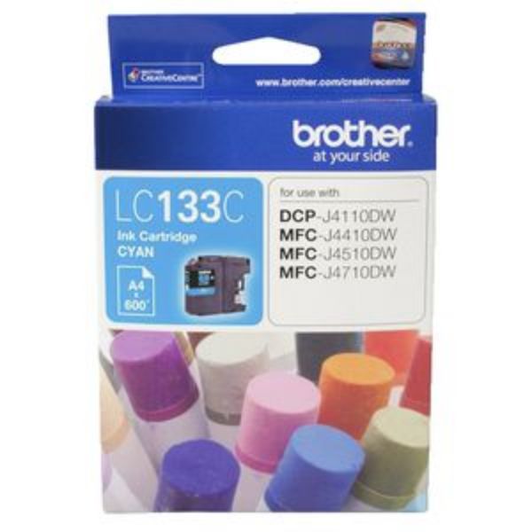 Picture of BROTHER LC-133 CYAN INK CARTRIDGE