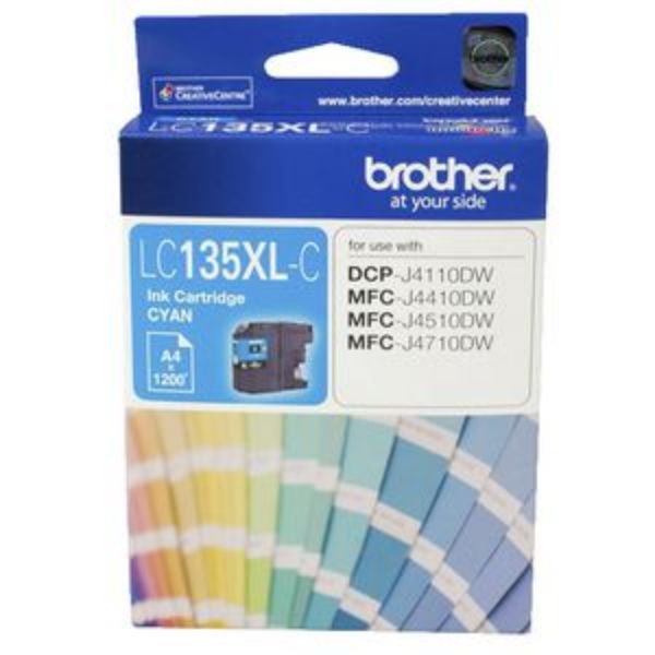 Picture of BROTHER LC-135XL CYAN INK CARTRIDGE