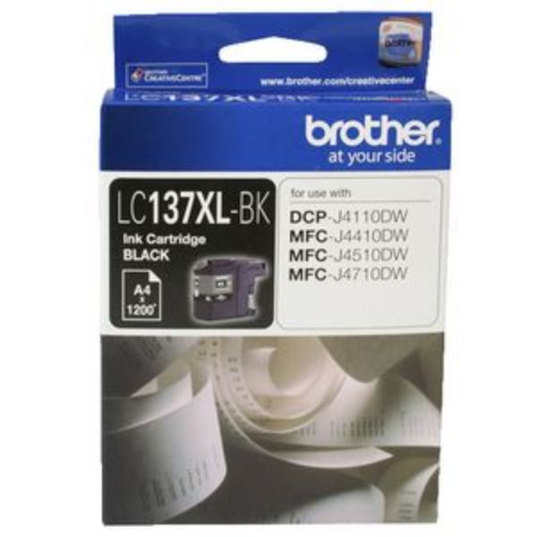 Picture of BROTHER LC-137XL BLACK INK CARTRIDGE