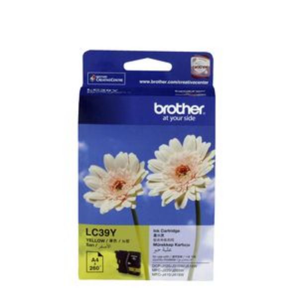 Picture of BROTHER LC-39 YELLOW INK CARTRIDGE