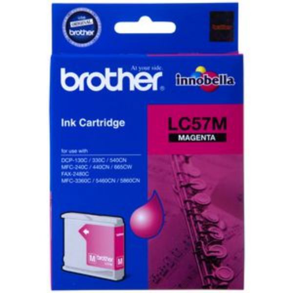 Picture of BROTHER LC-57 MAGENTA INK CARTRIDGE