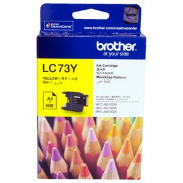 Picture of BROTHER LC-73 YELLOW INK CARTRIDGE