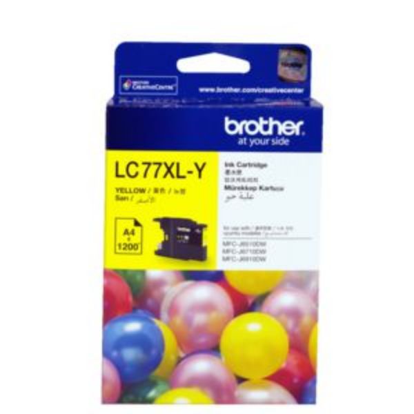 Picture of BROTHER LC-77XL YELLOW INK CARTRIDGE