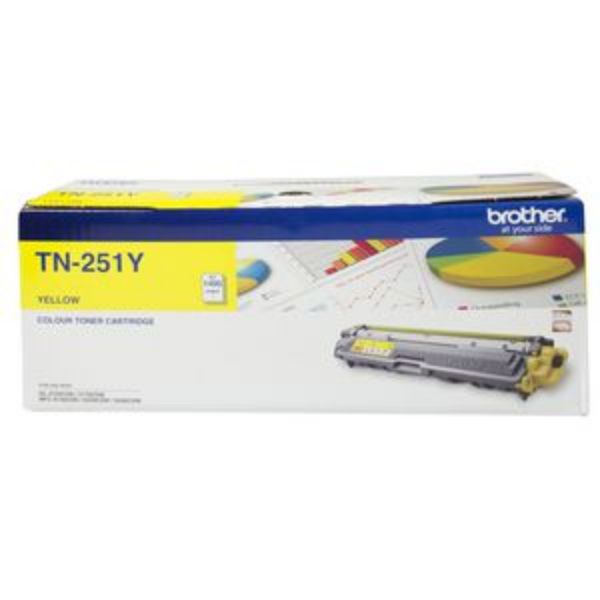 Picture of Brother TN-251 Yellow Toner Cartridge - 1,400 pages