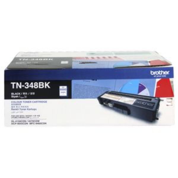 Picture of Brother TN-348 Black Toner Cartridge - 6,000 pgs