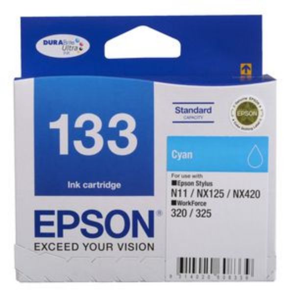 Picture of EPSON 133 CYAN INK CARTRIDGE