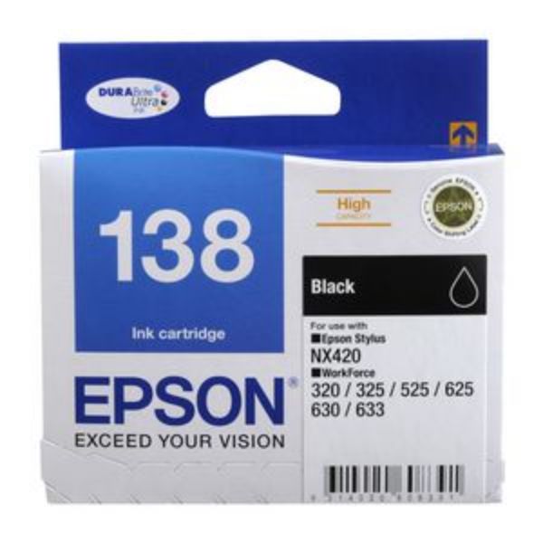 Picture of EPSON 138 BLACK INK CARTRIDGE