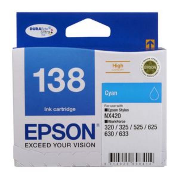 Picture of EPSON 138 CYAN INK CARTRIDGE