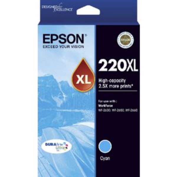 Picture of EPSON 220 HY CYAN INK CARTRIDGE