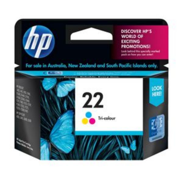 Picture of HP 22 Colour Ink Cart C9352AA