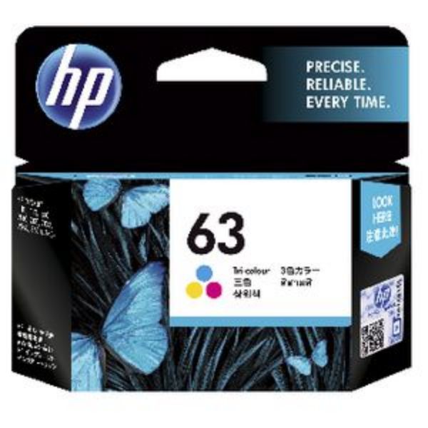 Picture of HP 63 Tri Colour Ink - 165 pages