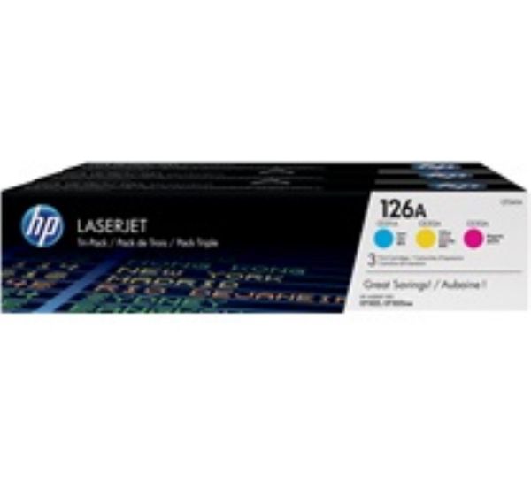Picture of HP 126A CMY Toner Tri Pack - 1,000 pages each