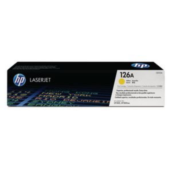 Picture of HP 126A Yellow Toner Cartridge - 1,000 pages