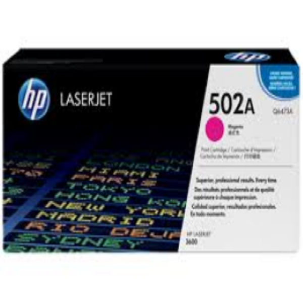 Picture of HP 502A Magenta Toner Cartridge - 4,000 pages
