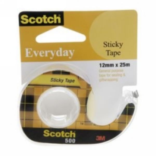 Picture of TAPE SCOTCH EVERYDAY STICKY #500 12X25M