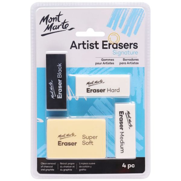 Picture of M.M. Artists Eraser Pack 4pce