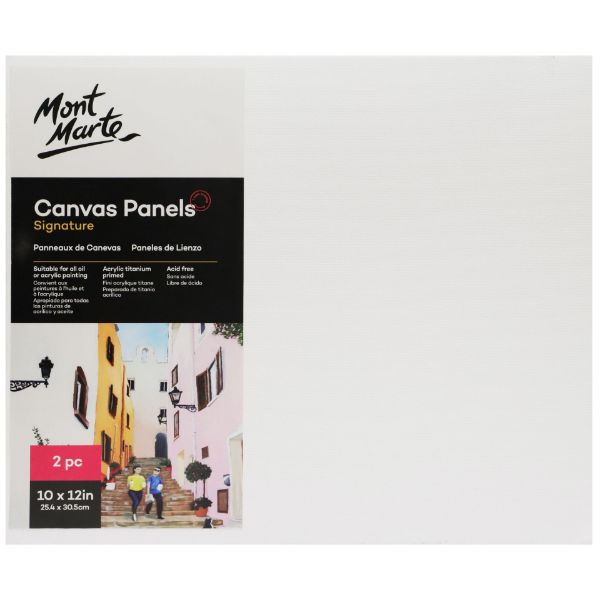 Picture of Mont Marte Canvas Panels Pkt 2 25.4x30.5cm