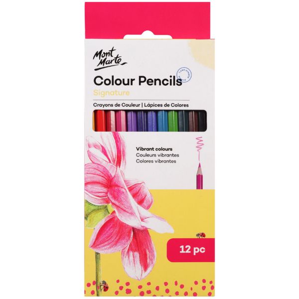 Picture of Mont Marte Colour Pencils 12pce - Essential Co