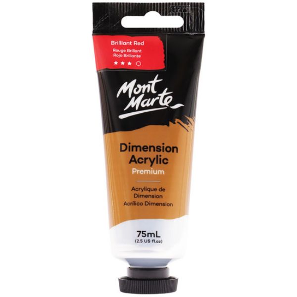Picture of Mont Marte Dimension Acrylic 75mls - Brilliant Red