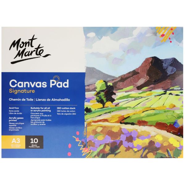 Picture of M.M. Canvas Pad 10 Sheet A3
