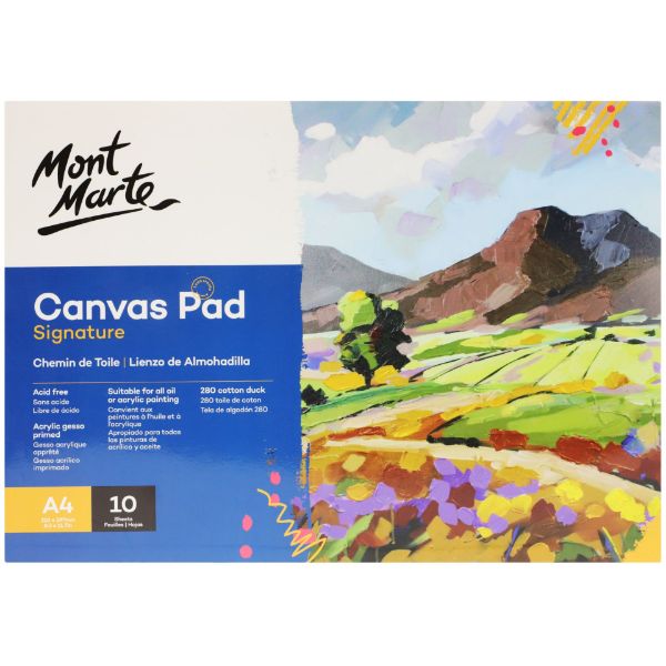 Picture of Mont Marte Canvas Pad 10 Sheet A4