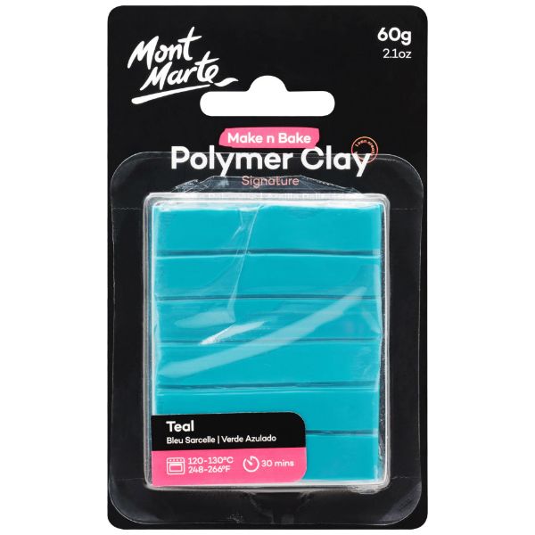 Picture of Mont Marte Make n Bake Polymer Clay 60g - Teal