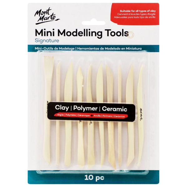 Picture of Mont Marte Mini Modelling Tools Boxwood 10pce