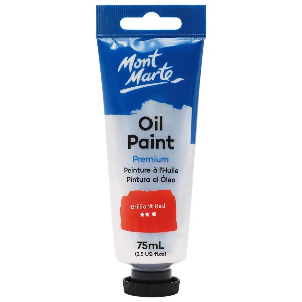 Picture of Mont Marte Oil Paint 75ml - Brilliant Red