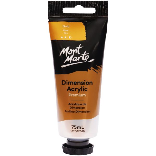 Picture of Mont Marte Dimension Acrylic 75mls - Gold