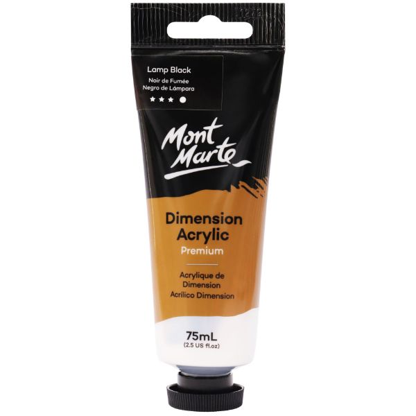 Picture of Mont Marte Dimension Acrylic 75mls - Lamp Black